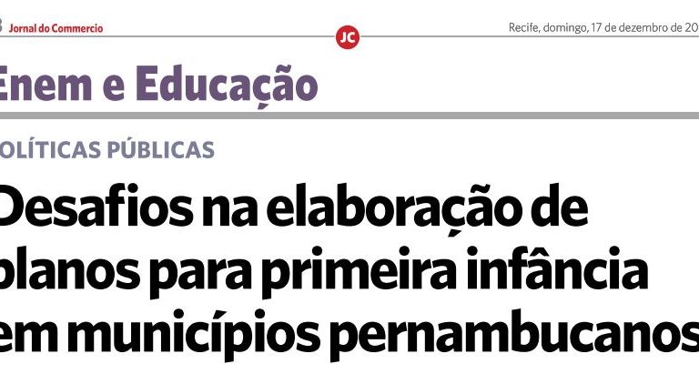 Relatório do TCE PE sobre políticas públicas pela primeira infância é