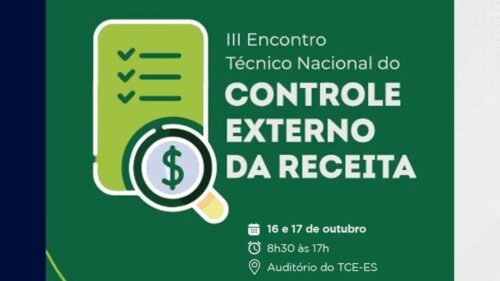 Atricon apoia o 3º Encontro Técnico Nacional de Controle Externo da Receita