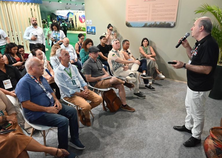 TCE-PA: Tributação Verde e desenvolvimento socioeconômico é tema de palestra no estande Sistema Tribunais de Contas