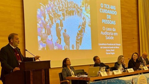 Vice-presidente Durval Ângelo apresenta iniciativa do TCE-MG em congresso na Espanha