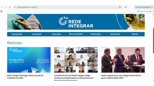 Atricon lança nova página da Rede Integrar com informações sobre ações e governança da iniciativa