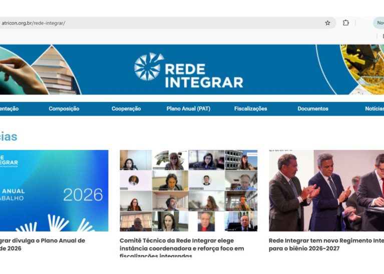 Atricon lança nova página da Rede Integrar com informações sobre ações e governança da iniciativa