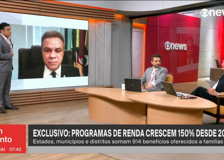 Em entrevista à GloboNews, presidente da Atricon comenta resultado de auditoria em programas sociais